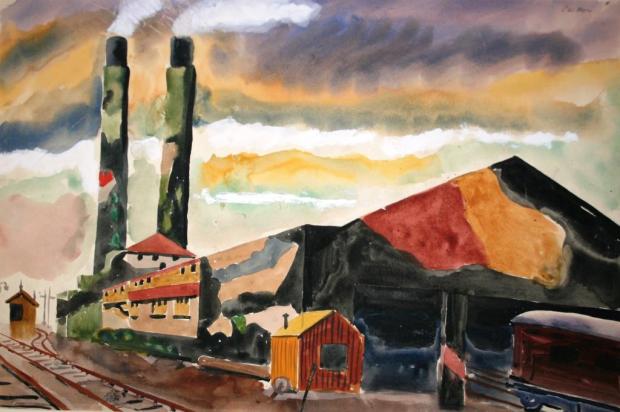 Moss- camo factory buildings