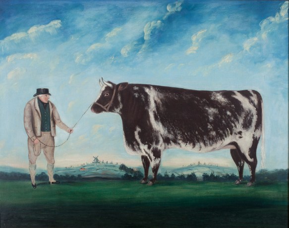 A Farmer and his Prize Heifer, artist unknown, c.1844 -® Compton Verney, photo by Jamie Woodley