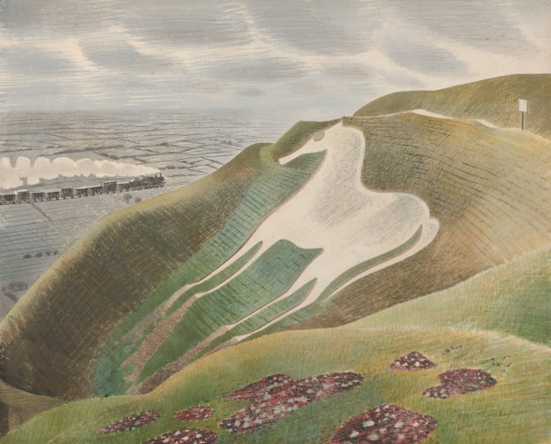 Eric Ravilious, The Westbury Horse, 1939. Towner Art Gallery, Eastbourne