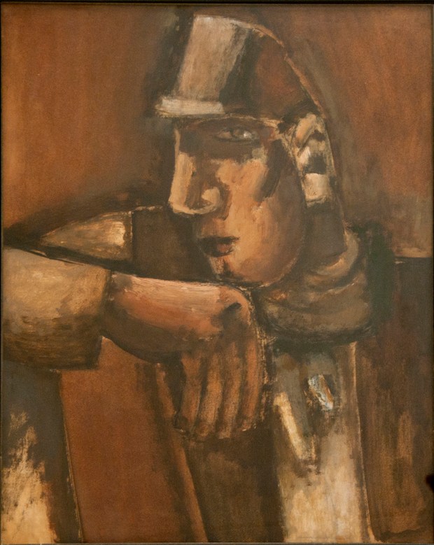 Joseph Herman, Head of a Miner (copyright Joseph Herman, Rugby Art Gallery and Museum, Rugby Borough Coun